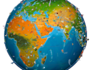 Mapa del mundo Atlas 2020