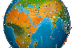 Mapa del mundo Atlas 2020